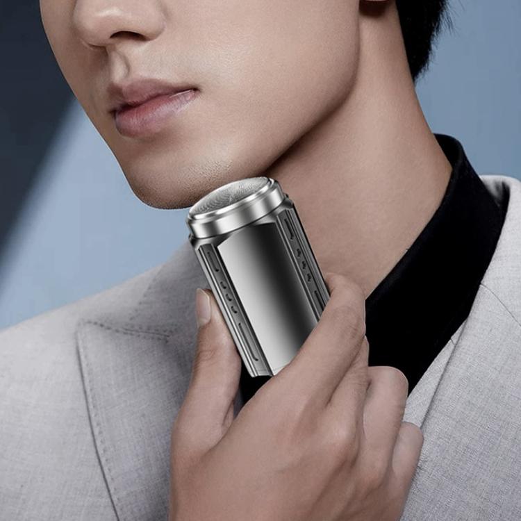 Portable Electric Shaver for Men with LCD Display – Travel-Friendly Mini Shaver, USB Type-C Fast Charging, Waterproof & Washable Design, Style: Floating Blade Dark Metallic Gray by bashfashion