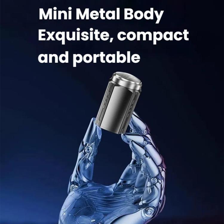 Portable Electric Shaver for Men with LCD Display – Travel-Friendly Mini Shaver, USB Type-C Fast Charging, Waterproof & Washable Design, Style: 6-blade Head Dark Metallic Gray by bashfashion