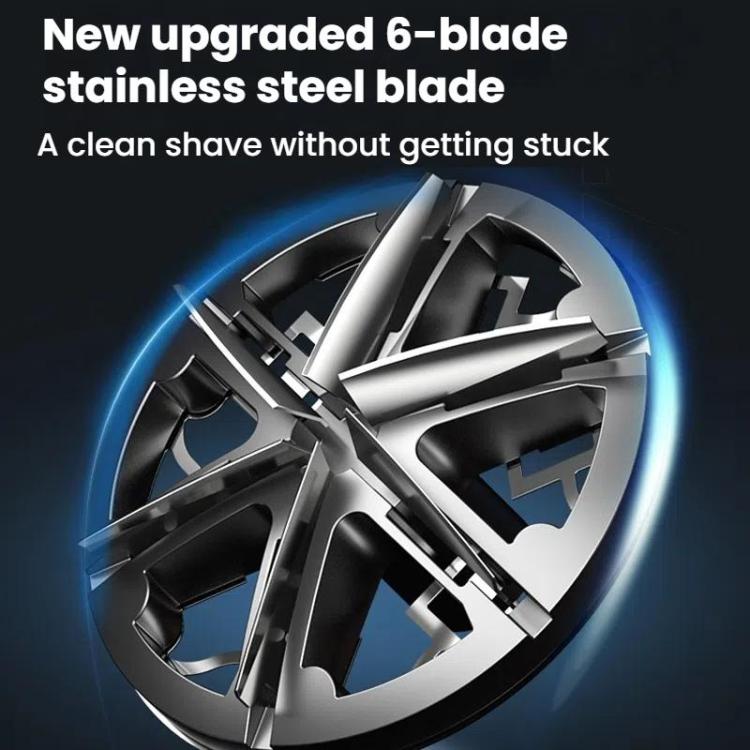 Wood Grain Electric Shaver Rechargeable Men Shaver with 6 Stainless Steel Blades, Waterproof Washable Head & High-Power Motor for Smooth Shaving 2207 by bashfashion