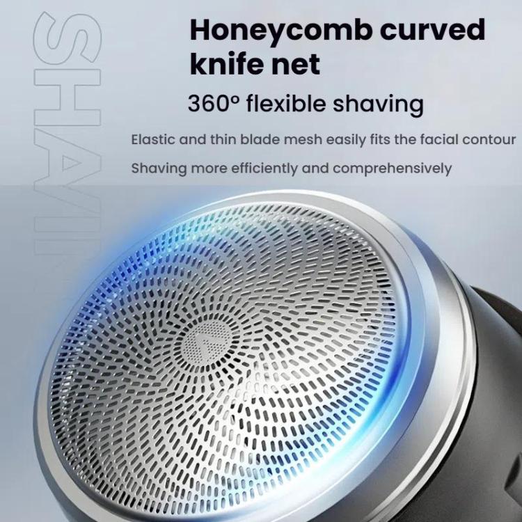 Wood Grain Electric Shaver Rechargeable Men Shaver with 6 Stainless Steel Blades, Waterproof Washable Head & High-Power Motor for Smooth Shaving 2207 by bashfashion