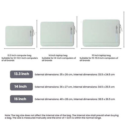 Universal For 15/15.4/15.6 inch Laptop Bag Women Portable Computer Bag For IPad Protective Case (Beige) by bashfashion