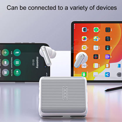 XG16 In-Ear Long-Life Couple Two-In-One Bluetooth Wireless Earphones Two Pairs Of Earphones(White) by bashfashion