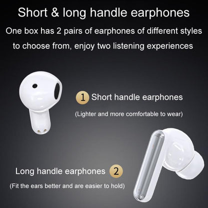 XG16 In-Ear Long-Life Couple Two-In-One Bluetooth Wireless Earphones Two Pairs Of Earphones(Black) by bashfashion