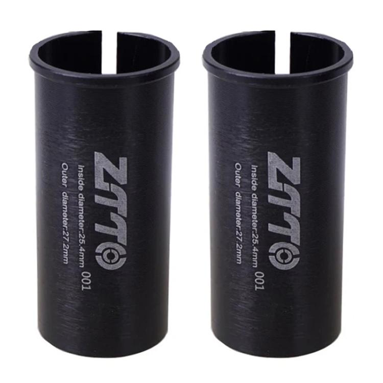 25.4-27.2mm 001 2pcs ZTTO Bicycle Seat Post Conversion Sleeve Reducer Cover(Black) by ZTTO