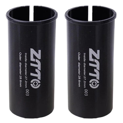 27.2-28.6mm 003 2pcs ZTTO Bicycle Seat Post Conversion Sleeve Reducer Cover(Black) by ZTTO