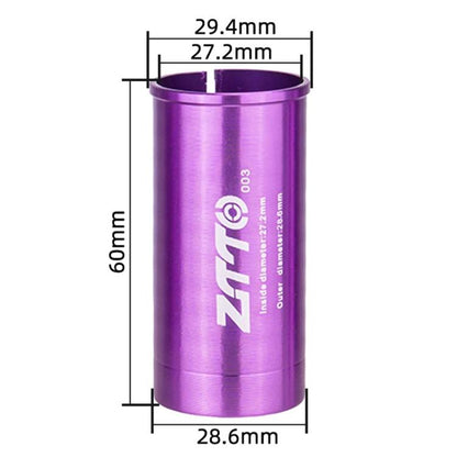 27.2-28.6mm 003 2pcs ZTTO Bicycle Seat Post Conversion Sleeve Reducer Cover(Purple) by ZTTO