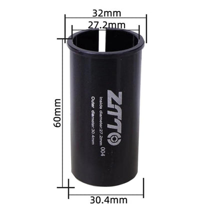 27.2-30.4mm 004 2pcs ZTTO Bicycle Seat Post Conversion Sleeve Reducer Cover(Black) by ZTTO