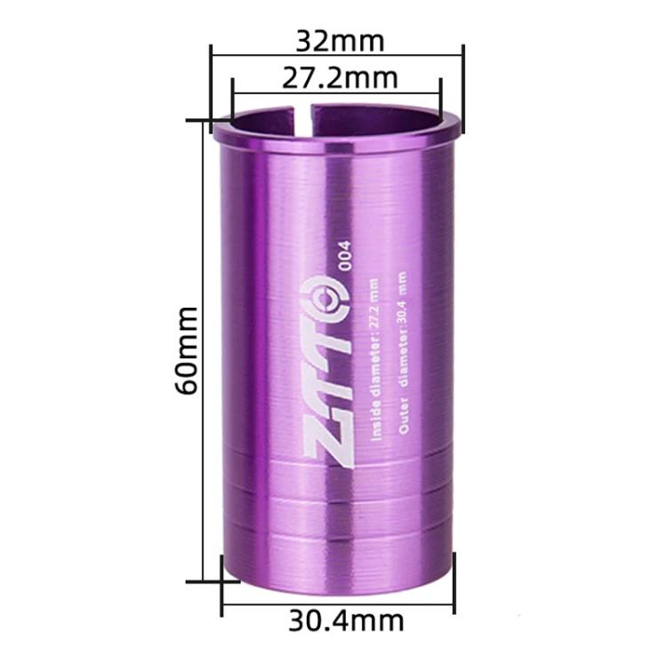 27.2-30.4mm 004 2pcs ZTTO Bicycle Seat Post Conversion Sleeve Reducer Cover(Purple) by ZTTO