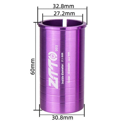 27.2-30.8mm 005 2pcs ZTTO Bicycle Seat Post Conversion Sleeve Reducer Cover(Purple) by ZTTO
