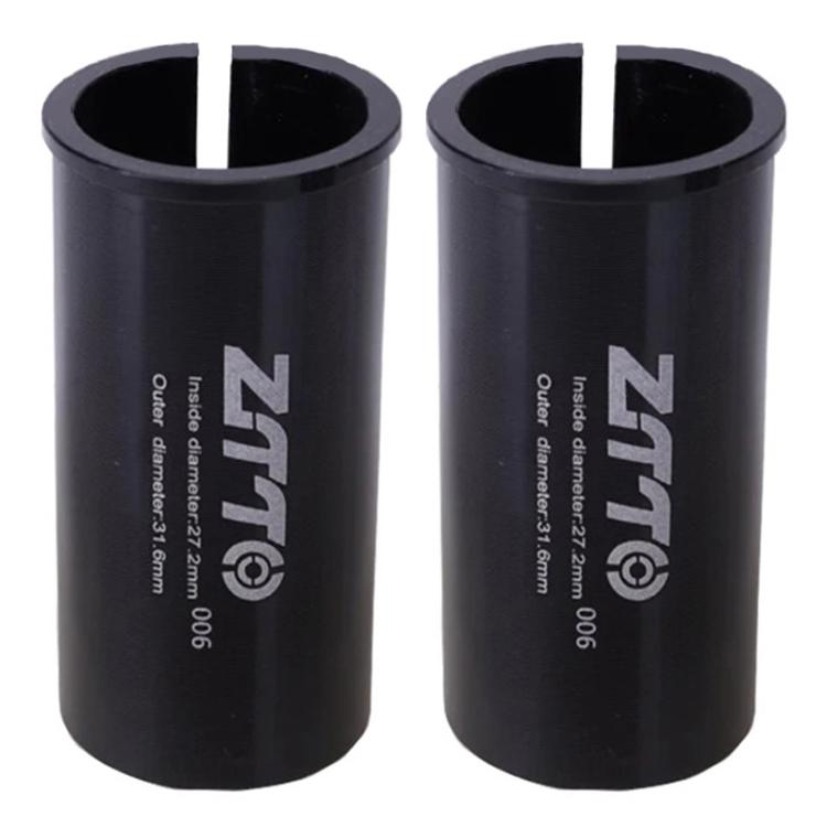 27.2-31.6mm 006 2pcs ZTTO Bicycle Seat Post Conversion Sleeve Reducer Cover(Black) by ZTTO