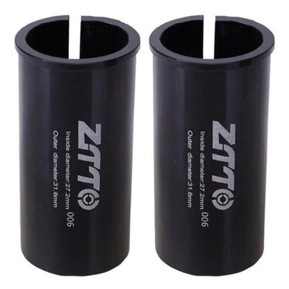 27.2-31.6mm 006 2pcs ZTTO Bicycle Seat Post Conversion Sleeve Reducer Cover(Black) by ZTTO