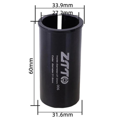 27.2-31.6mm 006 2pcs ZTTO Bicycle Seat Post Conversion Sleeve Reducer Cover(Black) by ZTTO