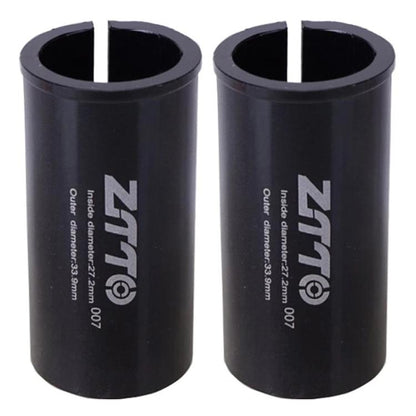 27.2-33.9mm 007 2pcs ZTTO Bicycle Seat Post Conversion Sleeve Reducer Cover(Black) by ZTTO