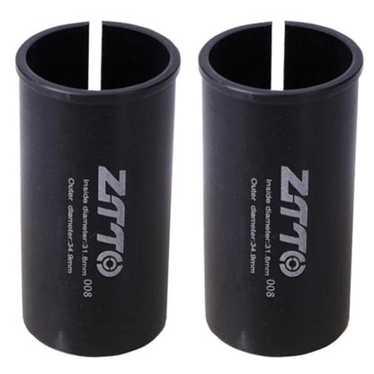 31.8-34.9mm 008 2pcs ZTTO Bicycle Seat Post Conversion Sleeve Reducer Cover(Black) by ZTTO
