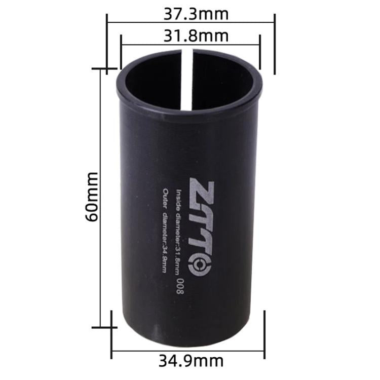 31.8-34.9mm 008 2pcs ZTTO Bicycle Seat Post Conversion Sleeve Reducer Cover(Black) by ZTTO