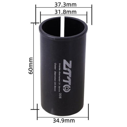 31.8-34.9mm 008 2pcs ZTTO Bicycle Seat Post Conversion Sleeve Reducer Cover(Black) by ZTTO