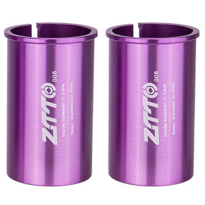 31.8-34.9mm 008 2pcs ZTTO Bicycle Seat Post Conversion Sleeve Reducer Cover(Purple) by ZTTO