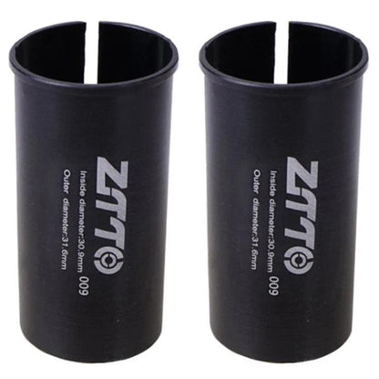 30.9-31.6mm 009 2pcs ZTTO Bicycle Seat Post Conversion Sleeve Reducer Cover(Black) by ZTTO