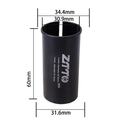 30.9-31.6mm 009 2pcs ZTTO Bicycle Seat Post Conversion Sleeve Reducer Cover(Black) by ZTTO