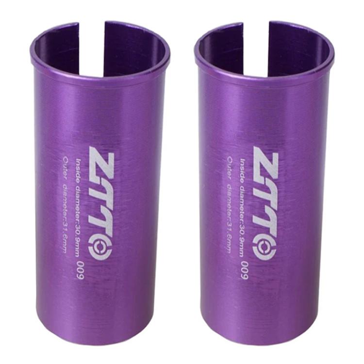 30.9-31.6mm 009 2pcs ZTTO Bicycle Seat Post Conversion Sleeve Reducer Cover(Purple) by ZTTO
