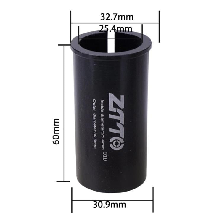 25.4-30.9mm 010 2pcs ZTTO Bicycle Seat Post Conversion Sleeve Reducer Cover(Black) by ZTTO