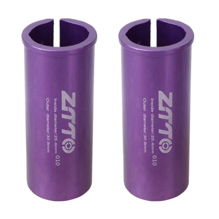 25.4-30.9mm 010 2pcs ZTTO Bicycle Seat Post Conversion Sleeve Reducer Cover(Purple) by ZTTO