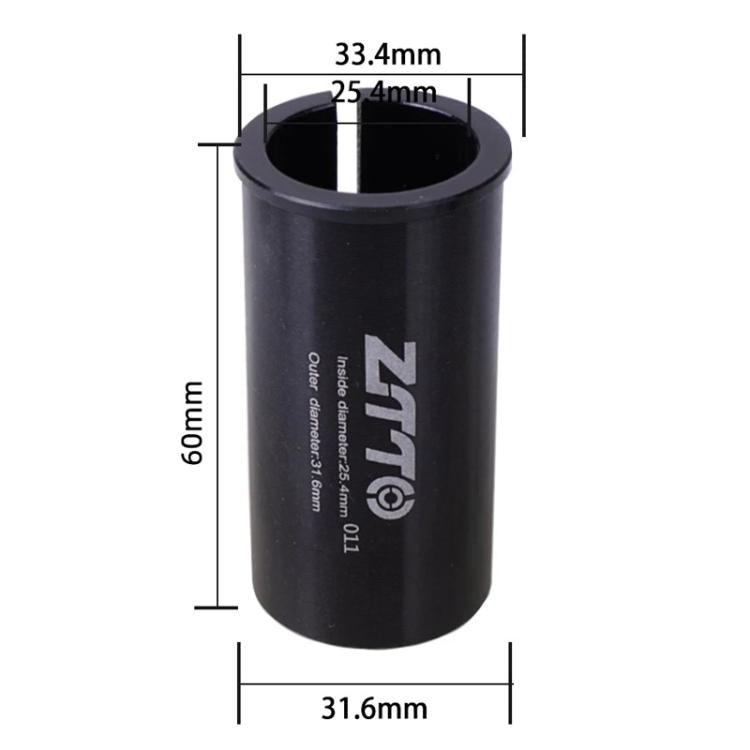 25.4-31.6mm 011 2pcs ZTTO Bicycle Seat Post Conversion Sleeve Reducer Cover(Black) by ZTTO