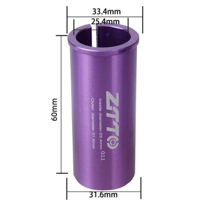 25.4-31.6mm 011 2pcs ZTTO Bicycle Seat Post Conversion Sleeve Reducer Cover(Purple) by ZTTO