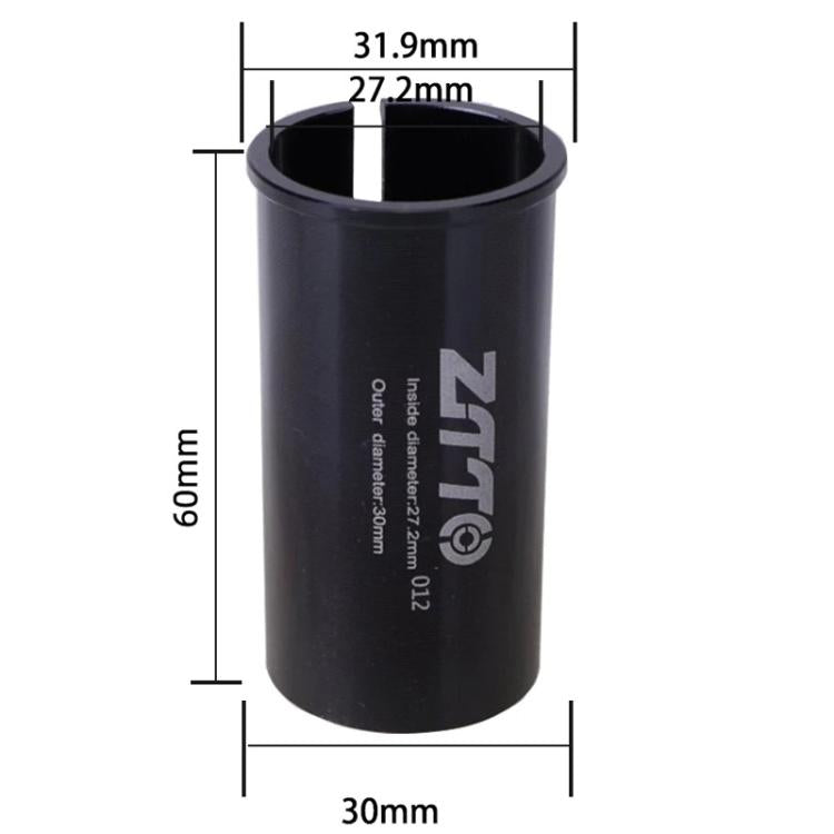 27.2-30mm 012 2pcs ZTTO Bicycle Seat Post Conversion Sleeve Reducer Cover(Black) by ZTTO