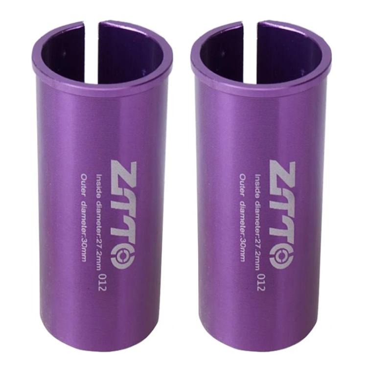 27.2-30mm 012 2pcs ZTTO Bicycle Seat Post Conversion Sleeve Reducer Cover(Purple) by ZTTO