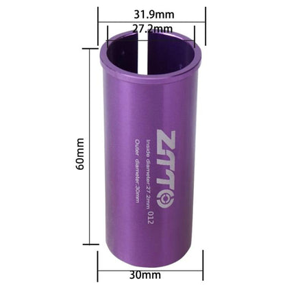 27.2-30mm 012 2pcs ZTTO Bicycle Seat Post Conversion Sleeve Reducer Cover(Purple) by ZTTO