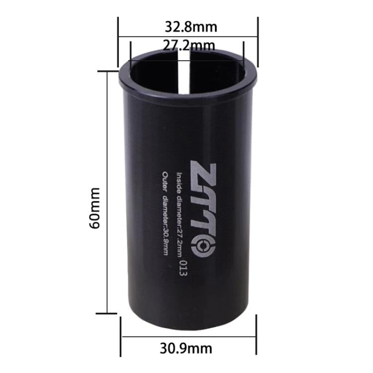 27.2-30.9mm 013 2pcs ZTTO Bicycle Seat Post Conversion Sleeve Reducer Cover(Black) by ZTTO