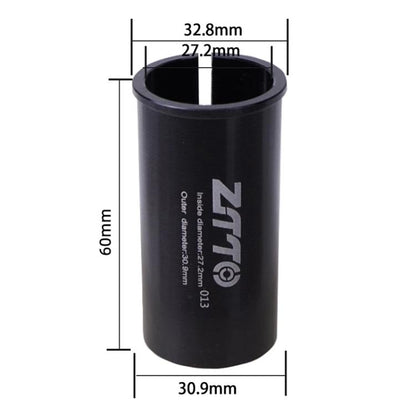 27.2-30.9mm 013 2pcs ZTTO Bicycle Seat Post Conversion Sleeve Reducer Cover(Black) by ZTTO