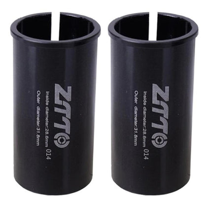 28.6-31.8mm 014 2pcs ZTTO Bicycle Seat Post Conversion Sleeve Reducer Cover(Black) by ZTTO