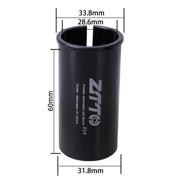 28.6-31.8mm 014 2pcs ZTTO Bicycle Seat Post Conversion Sleeve Reducer Cover(Black) by ZTTO