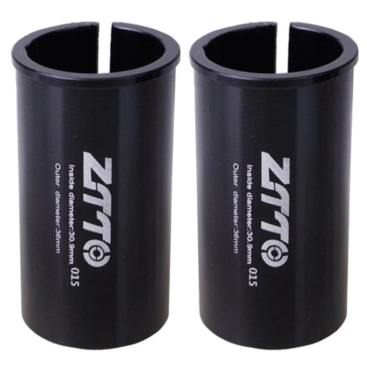 30.9-36mm 015 2pcs ZTTO Bicycle Seat Post Conversion Sleeve Reducer Cover(Black) by ZTTO