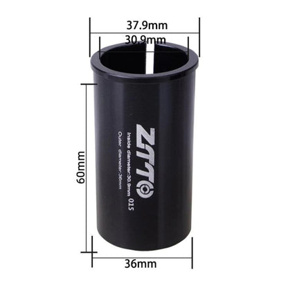 30.9-36mm 015 2pcs ZTTO Bicycle Seat Post Conversion Sleeve Reducer Cover(Black) by ZTTO