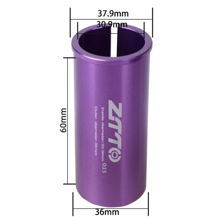 30.9-36mm 015 2pcs ZTTO Bicycle Seat Post Conversion Sleeve Reducer Cover(Purple) by ZTTO
