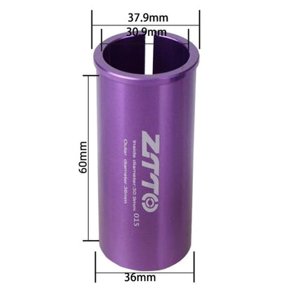 30.9-36mm 015 2pcs ZTTO Bicycle Seat Post Conversion Sleeve Reducer Cover(Purple) by ZTTO