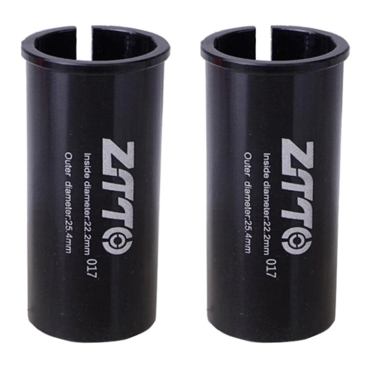 22.2-25.4mm 017 2pcs ZTTO Bicycle Seat Post Conversion Sleeve Reducer Cover(Black) by ZTTO