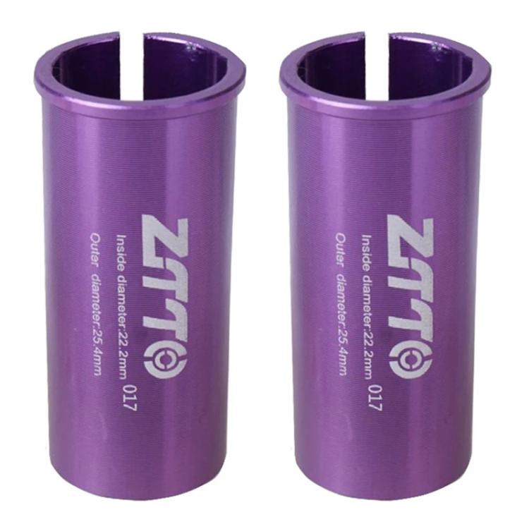 22.2-25.4mm 017 2pcs ZTTO Bicycle Seat Post Conversion Sleeve Reducer Cover(Purple) by ZTTO