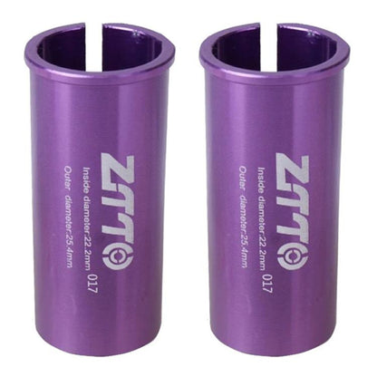 22.2-25.4mm 017 2pcs ZTTO Bicycle Seat Post Conversion Sleeve Reducer Cover(Purple) by ZTTO