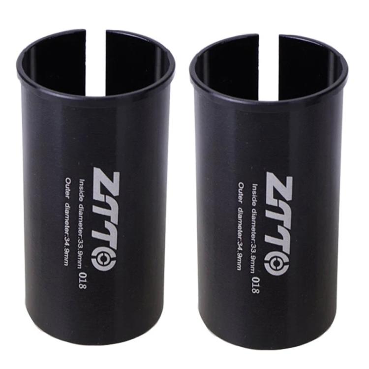33.9-34.9mm 018 2pcs ZTTO Bicycle Seat Post Conversion Sleeve Reducer Cover(Black) by ZTTO
