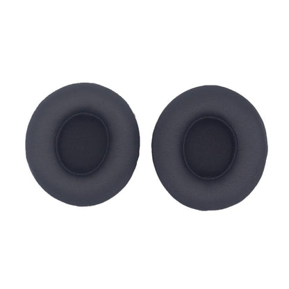 For Beats Solo 4 1pair Headphone Leather Cover Earmuffs Sponge Cover(Black) by bashfashion