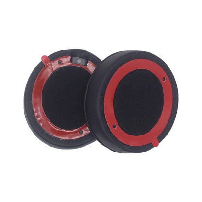 For Beats Solo 4 1pair Headphone Leather Cover Earmuffs Sponge Cover(Black) by bashfashion