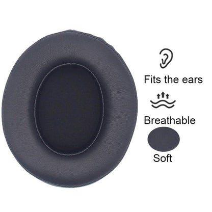 For Philips SHP9500 1pair Headphones Sponge Cover Earmuffs, Color: Gray Cotton Linen by bashfashion