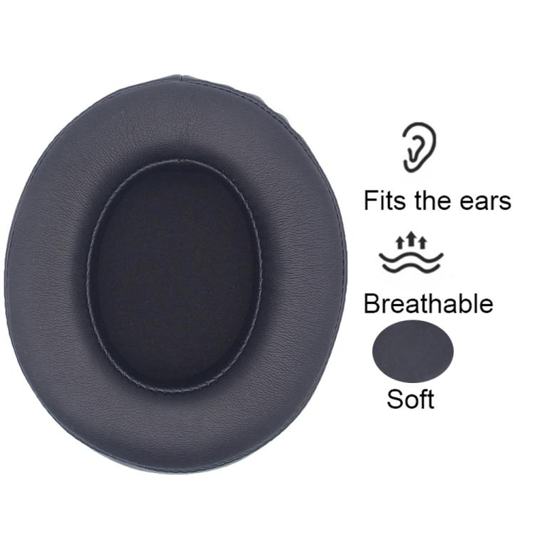 For Philips SHP9500 1pair Headphones Sponge Cover Earmuffs, Color: Black Flannel by bashfashion