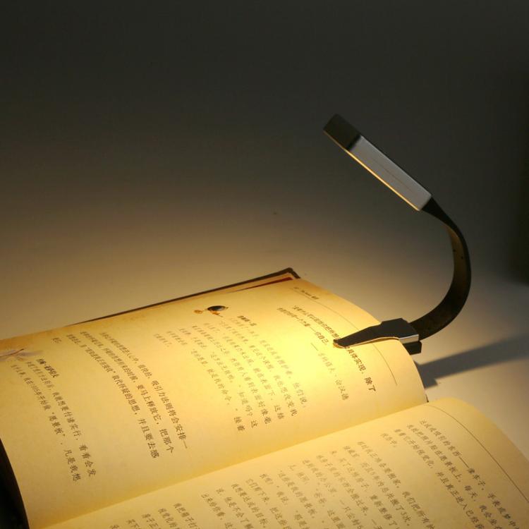Portable Clip Book Lamp Mini Desk Lamp Learning Reading Rechargeable Clip Bookmark Light(Magnetic Dual Clip Set) by bashfashion