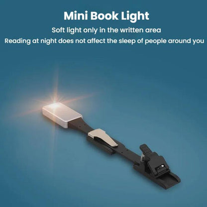 Portable Clip Book Lamp Mini Desk Lamp Learning Reading Rechargeable Clip Bookmark Light(Magnetic Dual Clip Set) by bashfashion