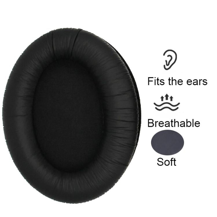 1pair Headphones Sponge Cover Earmuffs For Sennheiser HD418 / 429 / 439 / 449, Color: Protein Leather by bashfashion
